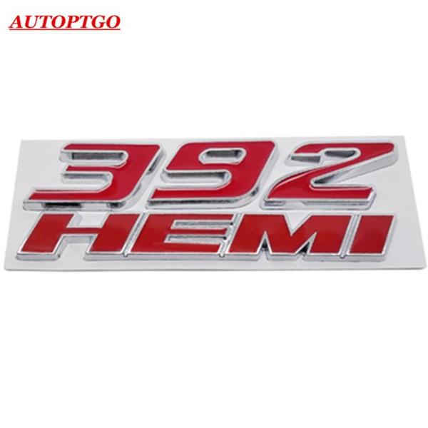 Červeno/Černý Auto 3D Nápis 392 Hemi HEMI392 Znak Odznak Logo