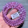 Natural Purple Kunzite Round Beads Bracelet 6mm Cat Eye 3 Laps Clear Beads Women Kunzite Beads Cat Eye Bracelet Jewelry AAAAAA