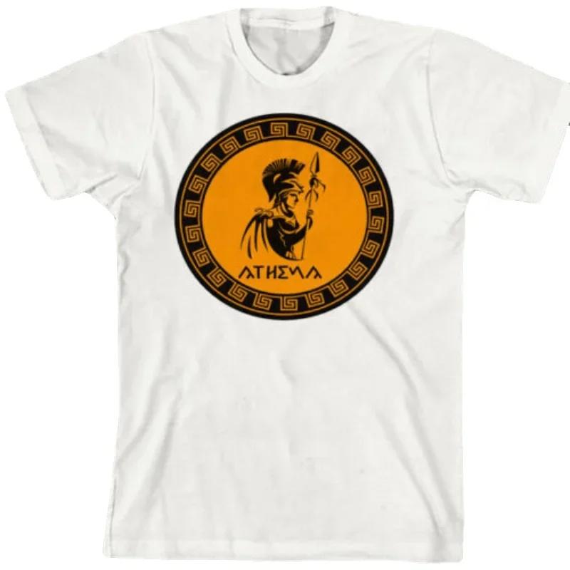 Greek Spartan Roman Gladiator Spartacus 300 Conan War Athena TShirt 100 Cotton ONeck Summer Short Sleeve Casual Mens Tshirt S