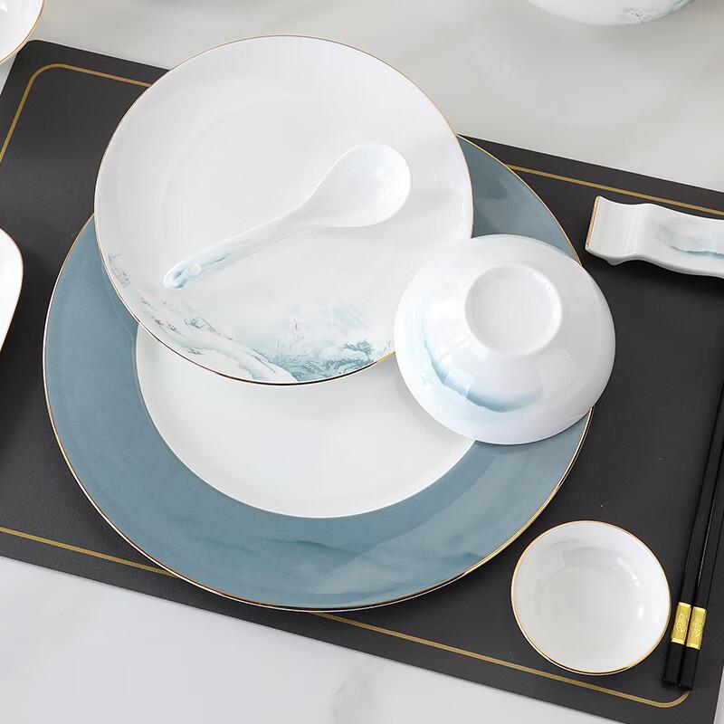 Elegantes neues chinesisches Knochenporzellan Essgeschirr-Set