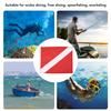 Dive Flag for International Scuba Diving Freediving Diver Down Boat Use with Float Red White Binding Rope Type