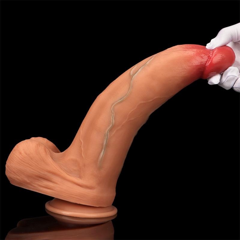 Jumbo Liquid Silicone Double Hardness Simulation Oversized Dildo Big Anal Plug Adult Erotic Products