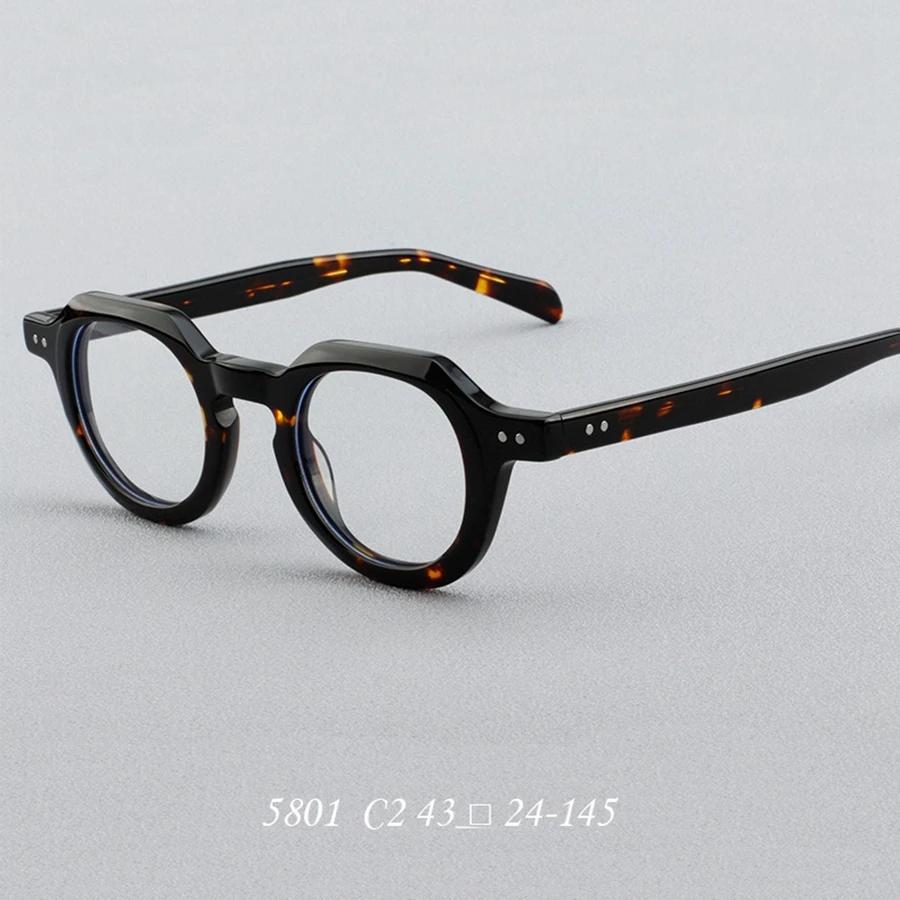 

Men s Spectacle Frame Women Anti-Blue Light Style Glasses Clear Lens Brand Designer Female Acetate Frame Vintage Eyeglasses