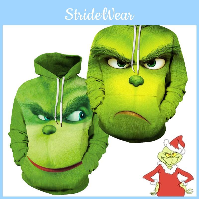 Rascal Green Monster The Grinch Men's Hoodie Jacket Featuring Soft And Breathable Material For Comfortable Wear