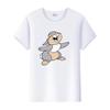 Kawaii Clothes Y2K Tshirt Plus Size Tops Unisex Cartoon Bambi Thumper Graphic T-shirt Summer Blouses White Tees