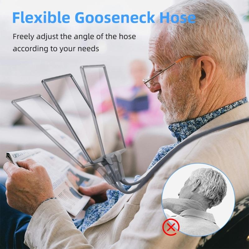 High Definition Magnifier with Handheld Neck Design for Precise Tasks In Electronics Repair and Crafting Comfortable Wear