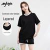 MJ STYLE Women's Short Sleeve Shorts Set