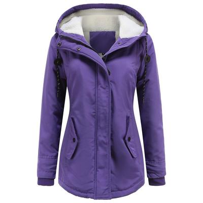 Dámské Zimní Teplé Voděodolné Puffer Jacket Větruodolné S kapucí Fleecová podšívka Prošívané Silnější Parka Snow Coat Lyžařské Outdoor Outwear S-5XL Plus Velikost Oversized