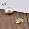 Multi Purpose Clothing Magnet 2Pcs Faux Pearl Magnetic Clothes Button Fake Cat Eye Stone Brooch Women Safety Button for Shirts Scarf Shawl,