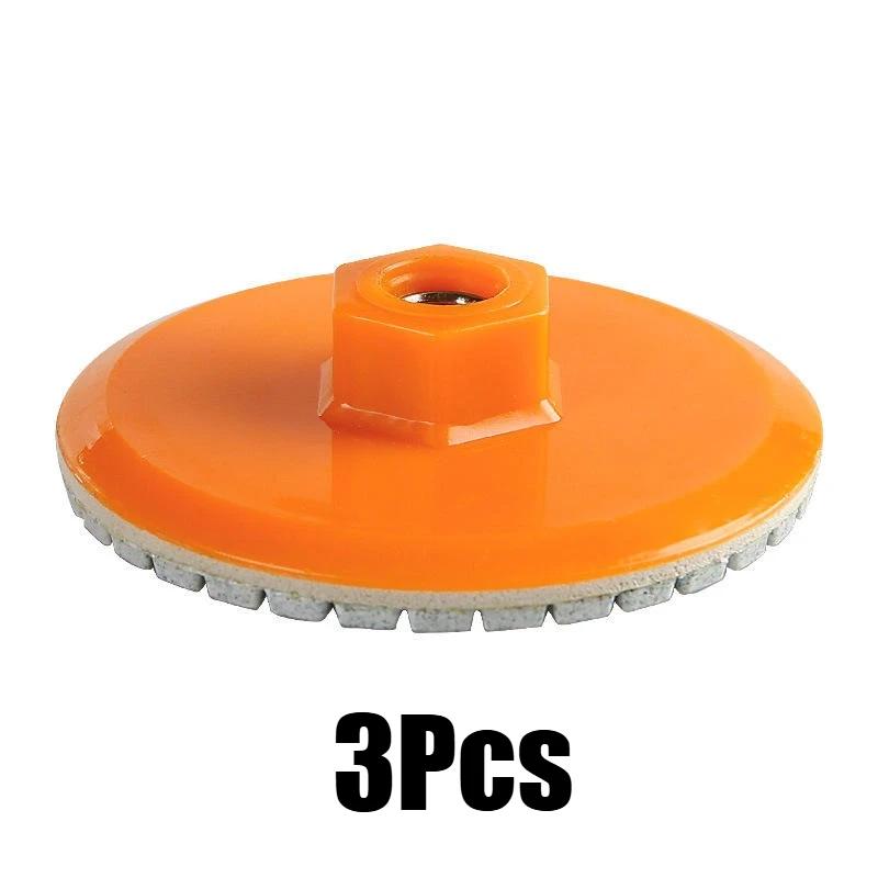 80mm 3 Inch Diamond Polishing Pad Wet Dry Buff Disc Abrasive for Sanding Marble Granite Concrete Grinding Countertop Stone