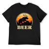 Bear Deer Funny Beer Retro Vintaget Patricks Day T-Shirt