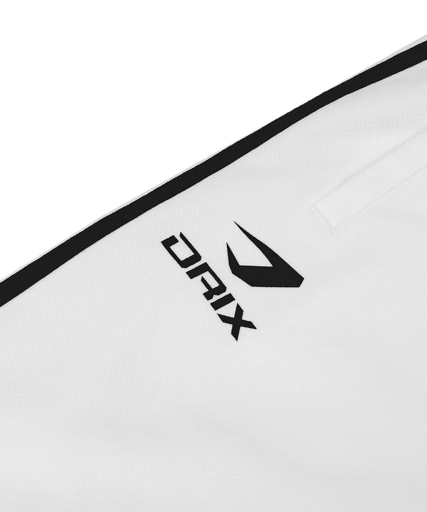 DRIX (Summer) Track Line Graphic Mesh Wide Pants_White