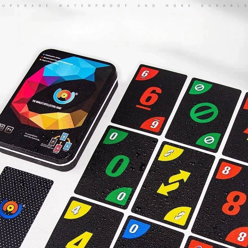 Game Cod Uno Black Board Game Cards Pvc Plastic Family Party Casual Gifts Prop