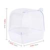 Bird Bath Tub Clean Feather Bath House Bird Cage Accessories Transparent Plastic Bird Box