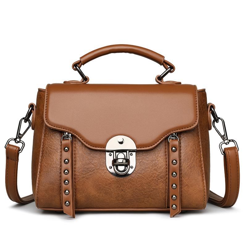 Damen-Handtasche mit großem Fassungsvermögen PU-Umhängetasche