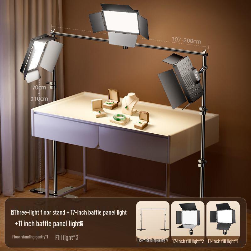 Broadcast Fill Light: LED Desktop Top Light for Live Room Photography and Professional Lighting