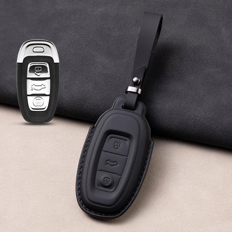 Luxury  Leather Car Key Cover for FAW Hongqi HS5 H5 H9 HS7 H7 L5 HS3 L9 HS9 Shell Case Workmanship Like Silk