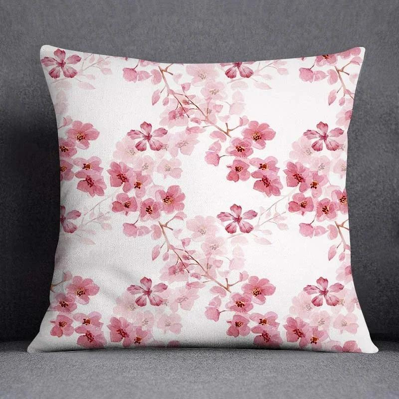Office Living Room Home Pillowcase Flower and Sunflower Pattern Pillowcase Car Ornaments