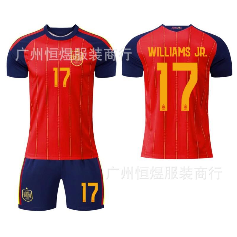 A26 Spain's No. 20 Pedri 10 Olmo 16 Rodri 17 Williams Football