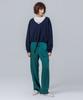 PAGE Satin Elastic Waist Pants _Green