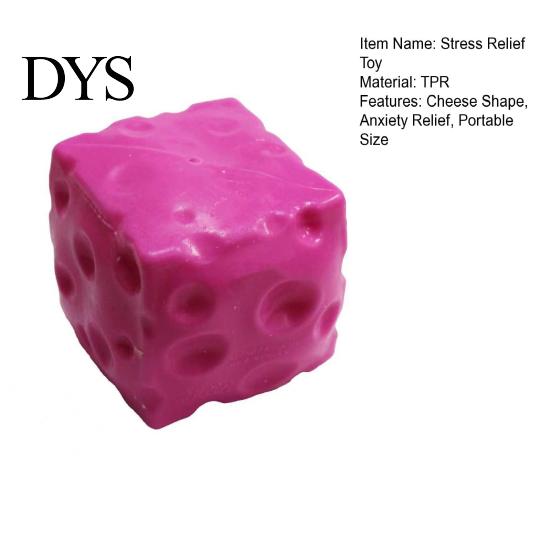Stress Relief Gadget Giant Cheese Squeeze Toy, Anxiety Cube Sensory Anti-stress Toy Soft Stretchy Block Pinch Home Office Relaxation Tool