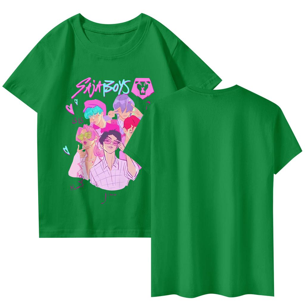 Fashionable Round Neck Short Sleeve Work Clothes Printed Tops For Womens Summer Tops