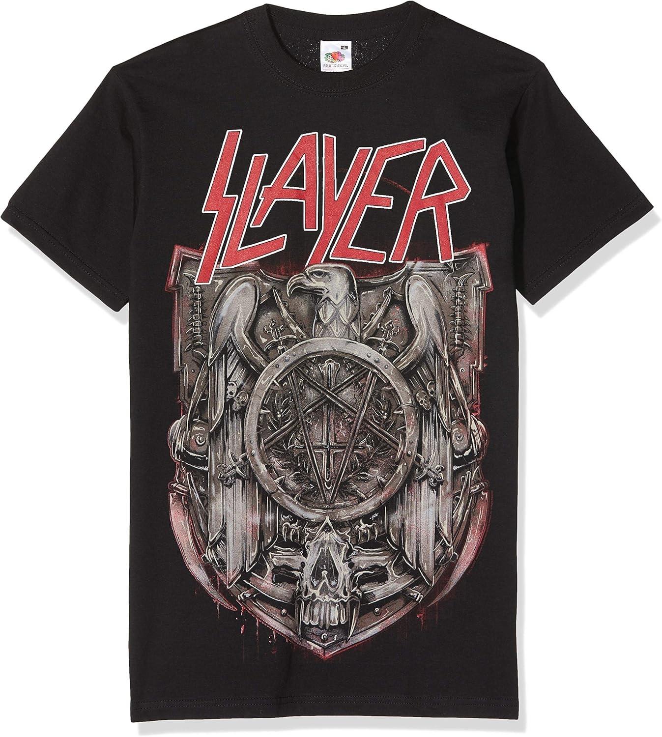 

Slayer Men s Medal 2013_2014 Dates (Ex-Tour with Back Print) Slim Fit T-shirt Small Black XXXXXL чорний