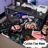 Custom Name Heart Post Malone Art Rug for Living Room, Game Rooms, Office, Bedroom, Floor Mat Playful Design, Fan Gifts Christmas Decor