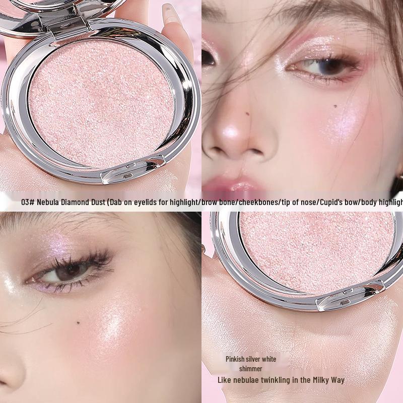 XUXU Starry River Highlight & Contour Palette - Matte & Shimmer Cream for Face Brightening