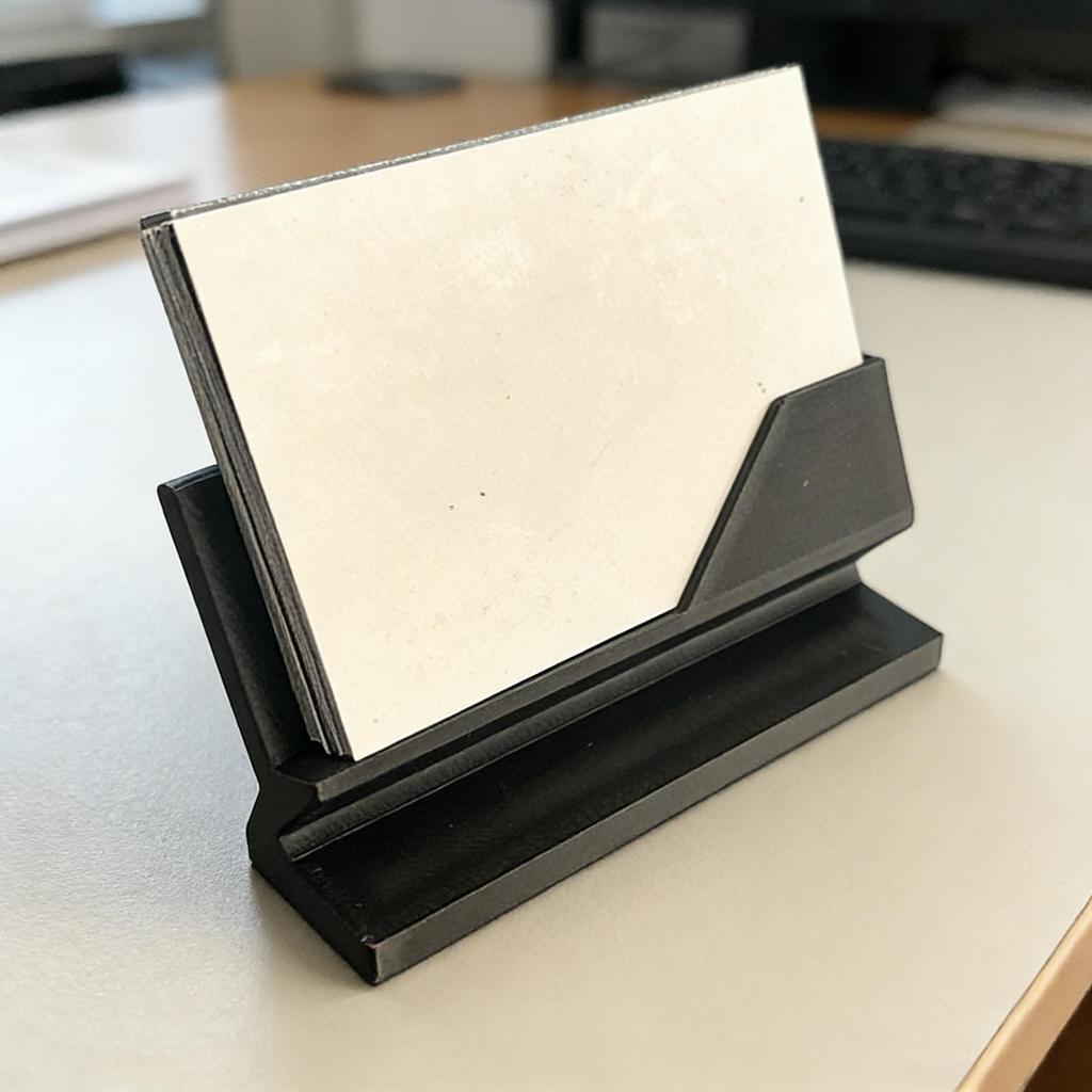 3D-gedruckter minimalistischer Visitenkartenhalter Heimdekoration Büro Schreibtischzubehör