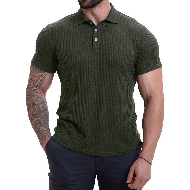 

Мужская летняя дышащая рубашка с короткими рукавами и культурой отдыха S