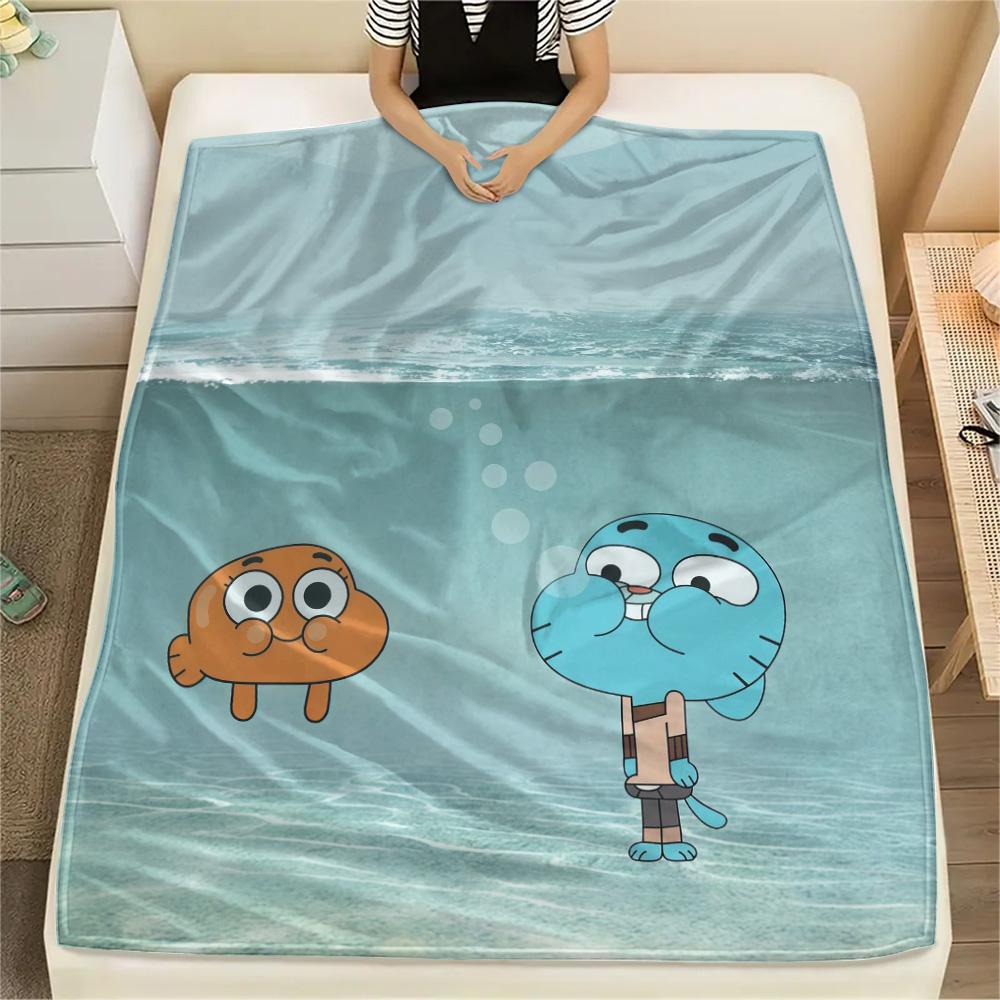 The Amazing World of Gumball2 Flannel Blanket, High quality Comfortable for All Seasons, Home Decor, Warmth and Comfort