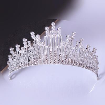 Nádherná dovolenková perlová a princezná svadobná koruna pre nevesty a fotografie