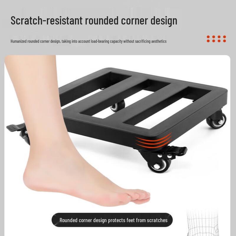 Mobile Flower Pot Tray with Wheels