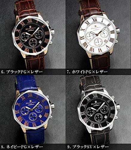Salvatore Marra Men's Chronograph Watch, Water Resistant To 10 ATM, Italian Brand, Online Exclusive Model [Parallel Import]