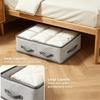 Bolsa Organizadora Grande para Almacenamiento de Ropa Plegable de Tela No Tejida Organizador de Armario con Ventana Transparente Almacenamiento Debajo de la Cama para Ropa Manta Ropa de Cama