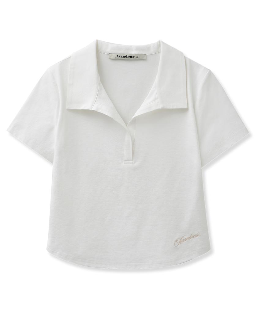 AVANDRESS Dion Sorona Open Collar Tee_3 Colors