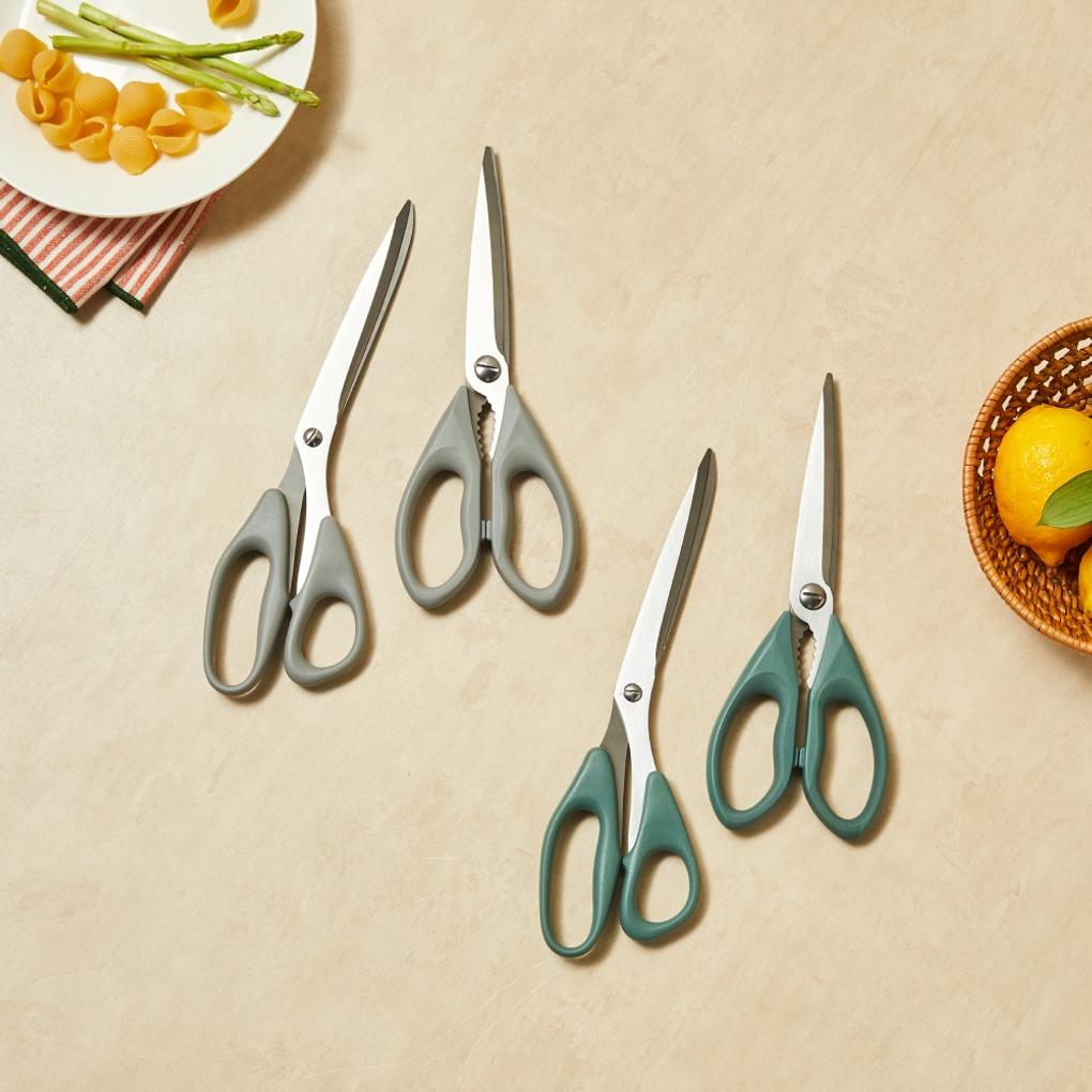 WOW Double-Handed Scissors + Regular Scissors 2P Set_ GREEN_ CK1224003