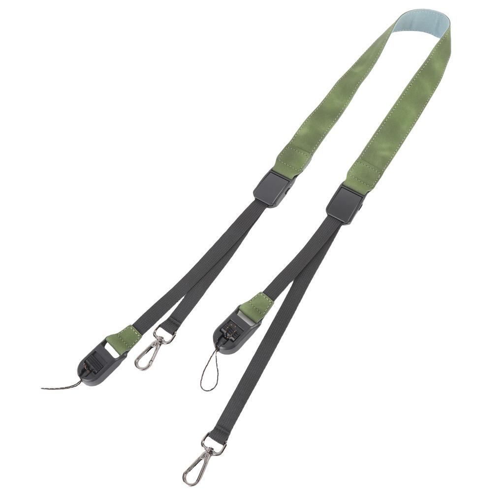 Portable Lanyard PU Leather Dual Head Quick Release Neck Strap for RC1 RC2 RC PRO Remote Controller