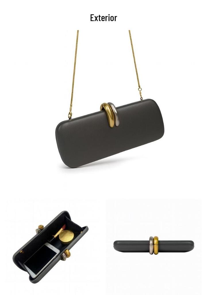 Pochette in PU Stile Europeo e Americano: Borsa a tracolla e a spalla versatile da sera