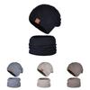 Knitted Winter Hat And Neck Warmer Set With Windproof Insulation For Men And Women