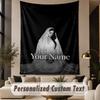 Custom Text Printed Tapestry Lana Del Rey Pattern Large Wall Hanging Indoor Room Decor