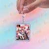 Cute Anime Girl Kasane Teto Keychain Accessories Bag Kawaii Manga Key Ring Chains Jewelry Fans Friends Birthday Gifts