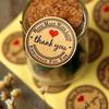 10pcs Kraft Paper Love Baking Seal Paste Packaging Labels Decorative StickersMinimalist and Beautiful Suitable for All Occasions