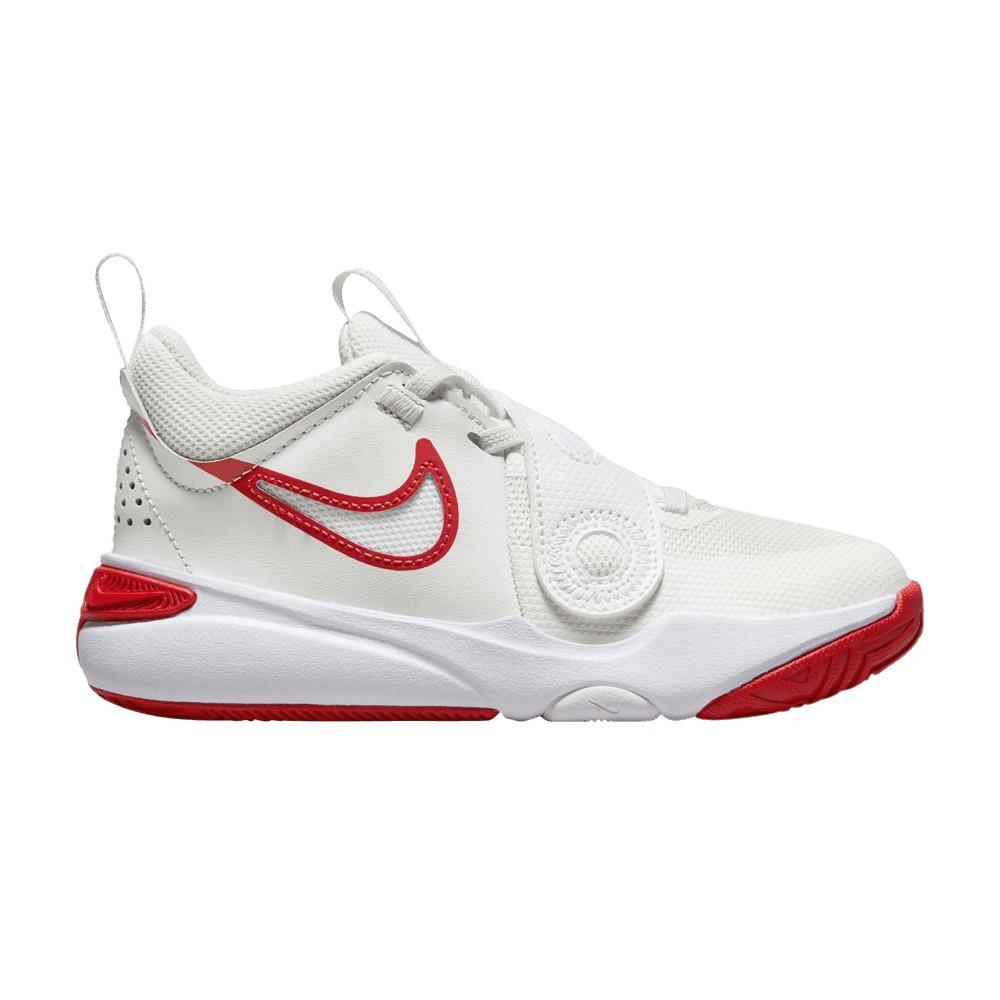 Nike Team Hustle D11 PS  Summit White Track Red  DV8994-102 28