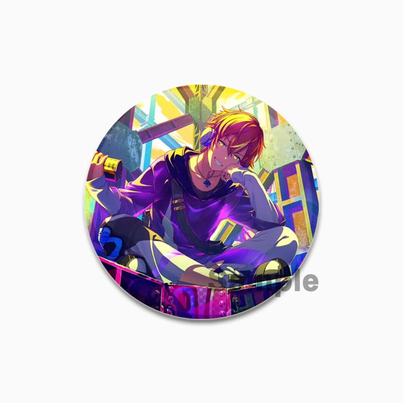 32/44/58 mm Project SEKAI Pin na batohy Kulaté plastové brože Kreativní kreslené postavičky odznak dárky