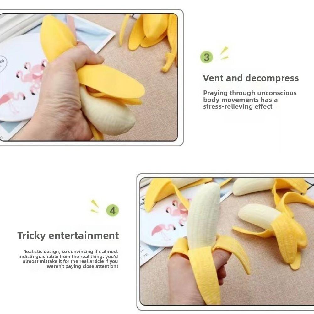 Anxiety Relief Banana Squeeze Toy Slow Rebound Simulated Banana Stress Relief Squeeze Ball Sensory Toys Stress Relief Toy