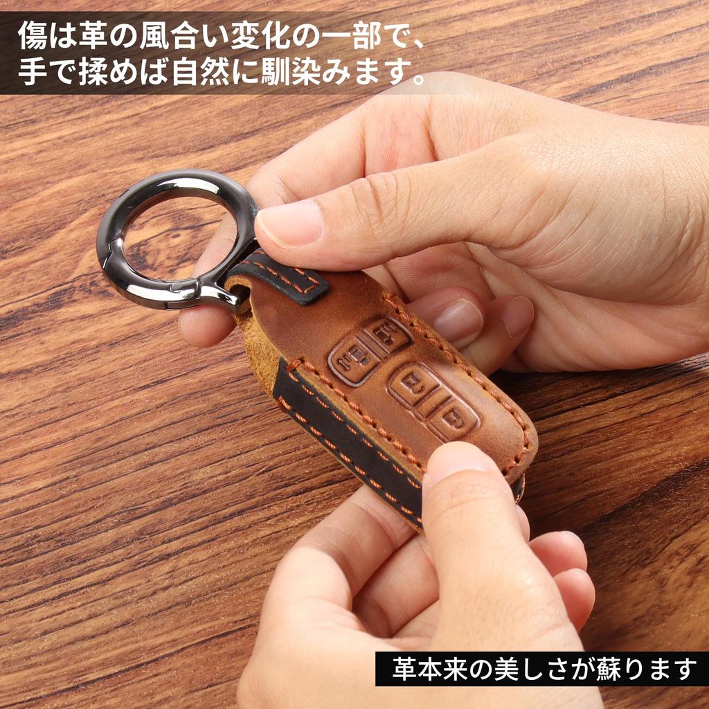 PIMOHI N-Box Key Case, Genuine Leather, N Series, JF1, JF2, JF3, JF4, Smart Key