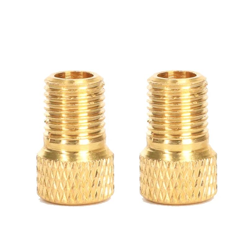 Presta To Schrader Valve Adapter Brass Tire Valve Converter for Bike Pump Connection 2 To 20 Pcs
