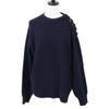Monse MR220146CRN Rope Cut Shoulder Knit Sweater/ Tops XS NavyUsed